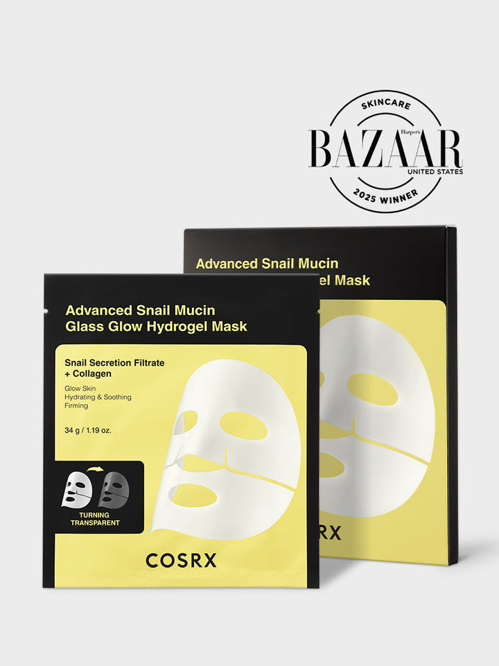 Advanced Snail Mucin Glass Glow Hydrogel Mask L2